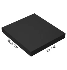 Коробка подарочная, размер  203*220*30 мм,  Solution Gift Fabrique для ежедневника и ручки, черная