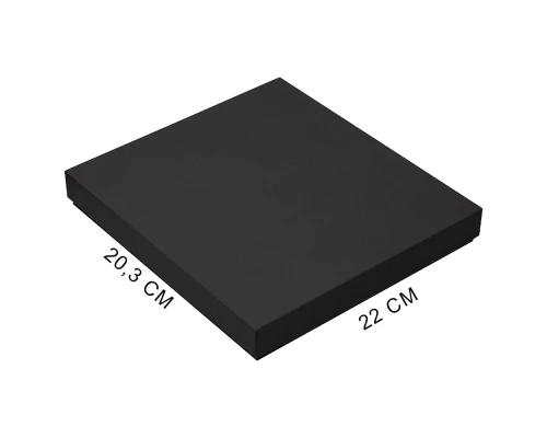Коробка подарочная, размер  203*220*30 мм,  Solution Gift Fabrique для ежедневника и ручки, черная