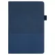 Блокнот А5 Burnie, в твердой обложке c резинкой и петлей для ручки в линейку, синий
