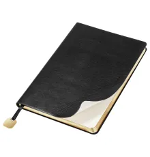Ежедневник Flexy Buffalo А5, черный с золотистым срезом , недатированный, в гибкой обложке