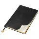 Ежедневник Flexy Buffalo А5, черный с золотистым срезом , недатированный, в гибкой обложке