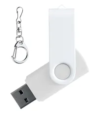 Флеш накопитель Twister 16GB, пластик Софт Тач/металл, белый/белый