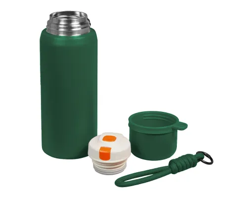 Термос вакуумный стальной La Vie с ремувкой  двухстеночный 500 мл матовый в подарочной упаковке, зеленый