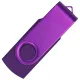 Флеш накопитель USB 2.0 Twister Assembly 16GB, пластик Софт Тач/металл, фиолетовый/фиолетовый
