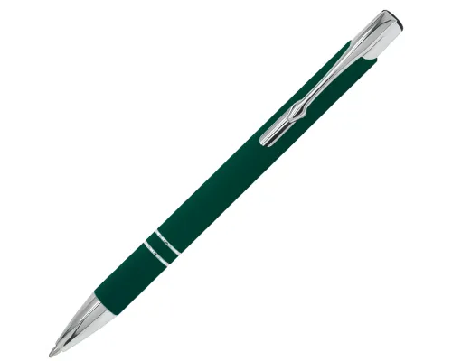 Ручка шариковая Legend Soft Touch, зеленая 3302