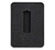 Футляр Twister для флеш накопителя металлический, размер 11,5*8,5 см, серебристый