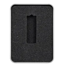 Футляр Twister для флеш накопителя металлический, размер 11,5*8,5 см, серебристый