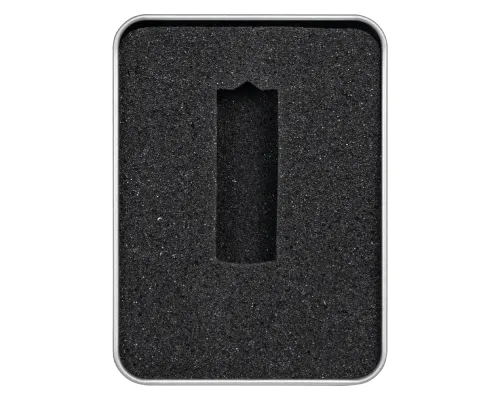 Футляр Twister для флеш накопителя металлический, размер 11,5*8,5 см, серебристый