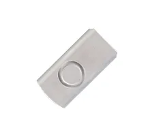 Корпус для флеш накопителя Twister, пластик, серебристый