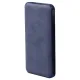 Внешний аккумулятор (powerbank) «WeCharge Velvet», 10 000 mAH, 5V -2A , c цифровым дисплеем для контроля заряда, темно-синий
