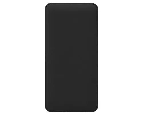 Внешний аккумулятор (powerbank)  «WeCharge Soft Touch»,  10 000 mAH, Power Delivery (PD) 25.5W, со светящимся логотипом после гравировки, c цифровым дисплеем для контроля заряда, черный