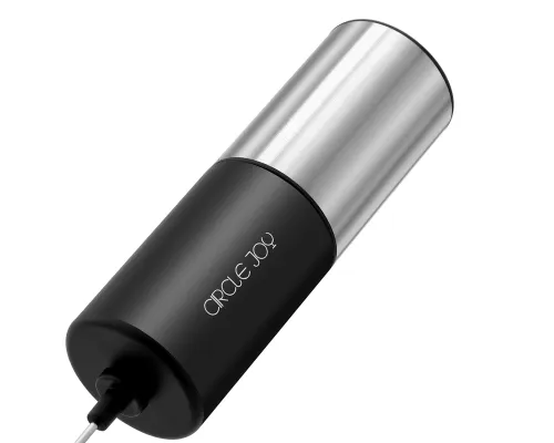Вспениватель молока электрический с металлической подставкой, Circle Joy Silver Knight Series Electric Milk Frother, серебристый/черный Вспениватель молока электрический с металлической подставкой, Circle Joy Silver Knight Series Electric Milk Frother, серебристый/черный