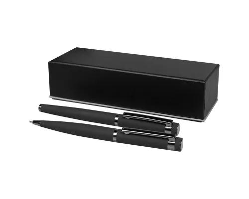 Набор ручек Attashe Solution, черный (ручка шариковая, роллер) в подарочной коробке Emotion