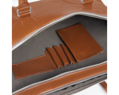 Портфель для ноутбука Vancouver Buffalino Leather из натуральной кожи, коричневый Портфель для ноутбука Vancouver Buffalino Leather из натуральной кожи, коричневый