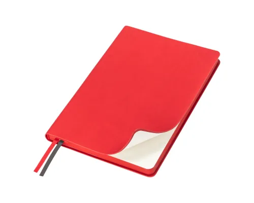 Ежедневник Flexy Soft Touch Latte А5, красный, недатированный, в гибкой обложке