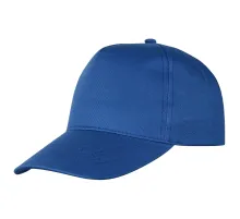 Кепка 5-панельная Lester Velcro 180, ярко-синяя