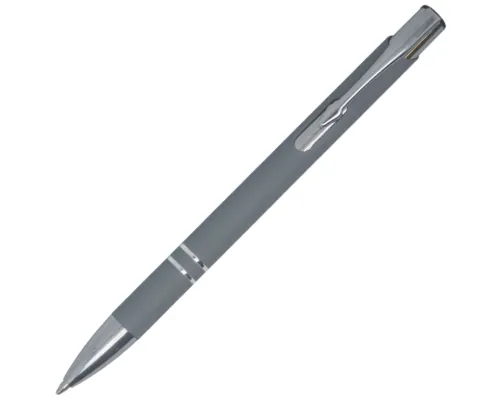 Ручка шариковая, Legend Soft Touch Mirror Silver, серая
