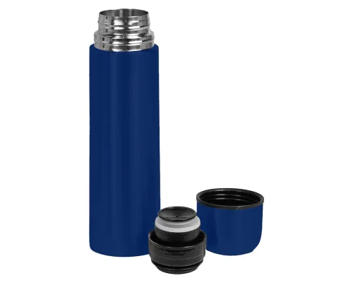 Термос вакуумный стальной Optimus  двухстеночный 500 мл, темно-синий