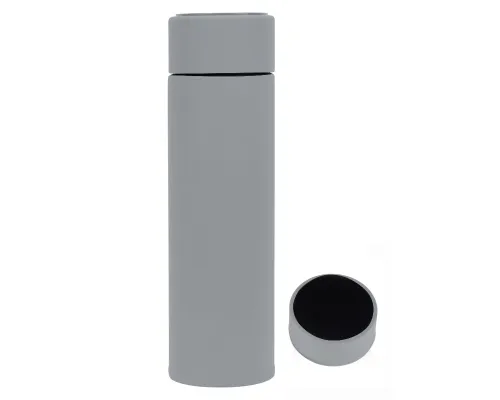 Термос вакуумный стальной Urban двухстеночный с медной изоляцией 450 мл,  серый софт тач