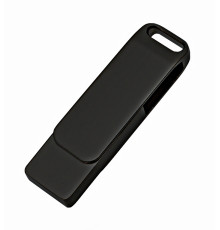 Флеш накопитель Bergamo, USB 2.0 16GB, металл, черный