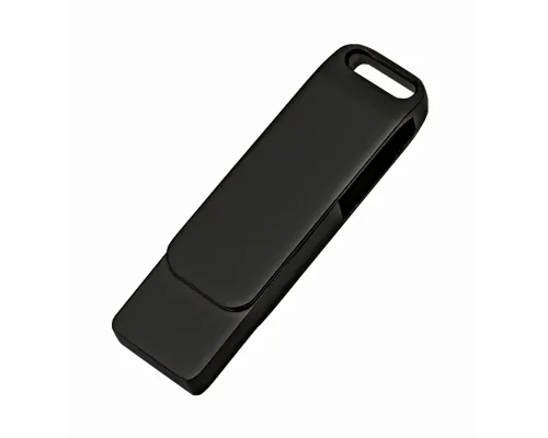 Флеш накопитель Bergamo, USB 2.0 16GB, металл, черный Флеш накопитель Bergamo, USB 2.0 16GB, металл, черный
