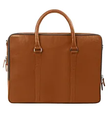 Портфель для ноутбука Vancouver Buffalino Leather из натуральной кожи, коричневый