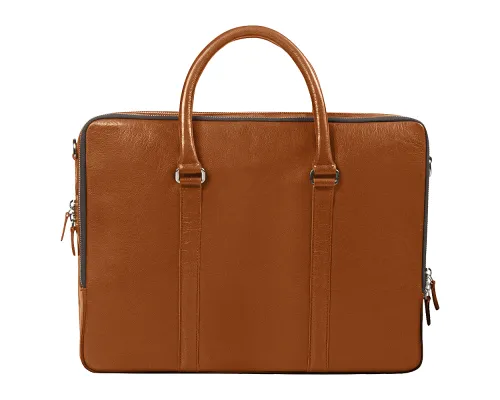 Портфель для ноутбука Vancouver Buffalino Leather из натуральной кожи, коричневый Портфель для ноутбука Vancouver Buffalino Leather из натуральной кожи, коричневый