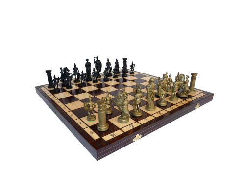 Шахматы Спартанцы 139 sparta, Madon Польша, - игровые фигуры из пластика в наборе с деревянной шахматной доской Шахматы Спартанцы 139 sparta, Madon Польша, - игровые фигуры из пластика в наборе с деревянной шахматной доской