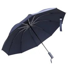 Зонт складной автоматический обратного сложения,  Forest Lotus Reverse,  диаметр 117 см, 10 панелей, в подарочной коробке,  темно-синий