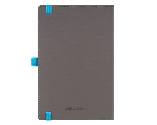Ежедневник Alfa Note Pasu А5, серый/голубой, недатированный, в твердой обложке Ежедневник Alfa Note Pasu А5, серый/голубой, недатированный, в твердой обложке