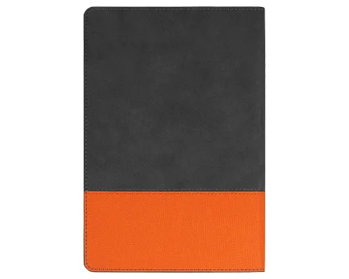 Ежедневник Flexy Treviso Nuba Sand Color А5, серый/оранжевый, недатированный, в гибкой обложке