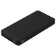 Внешний аккумулятор (powerbank)  «WeCharge Soft Touch»,  10 000 mAH, Power Delivery (PD) 25.5W, со светящимся логотипом после гравировки, c цифровым дисплеем для контроля заряда, черный