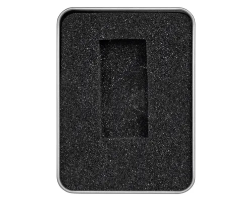 Футляр Shine для флеш накопителя металлический, размер 11,5*8,5 см, серебристый