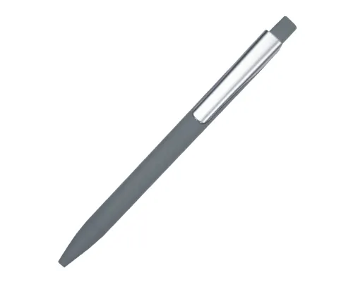 Ручка шариковая Master Soft, пластиковая Софт Тач, серая