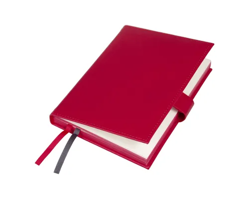 Ежедневник City Latte Pasadena Print Sample Минский завод игристых вин А5, красный, недатированный, в твердой обложке с поролоном и с магнитным клапаном