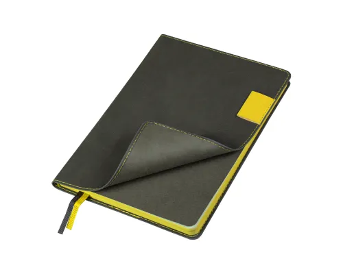 Ежедневник Flexy Freedom Latte А5, серый/желтый, недатированный, в гибкой обложке