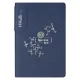 Ежедневник Flexy Star Sivilia Print Sample А5, темно-синий, недатированный, в гибкой обложке