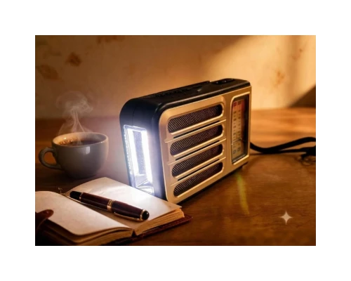 Ретро радио Heritage Melody,  Bluetooth, AM/FM/SW, LED-подсветкой, USB, TF и MP3-плеером, цвет светло-коричневый