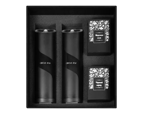 Набор подарочный Solution Prestige Quadro (мельница для специй Circle Joy Electric Grinder (2 шт), соль, перец) Набор подарочный Solution Prestige Quadro (мельница для специй Circle Joy Electric Grinder (2 шт), соль, перец)
