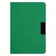 Блокнот А5 Hobard, в твердой тканевой обложке c резинкой в линейку, зеленый
