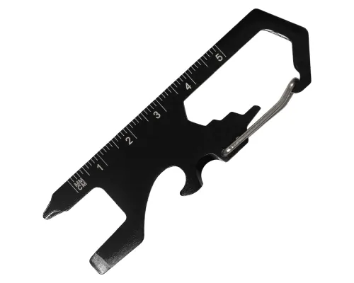 Брелок-карабин/мультитул Tools Unic мультифункциональный, 8 в 1, черный