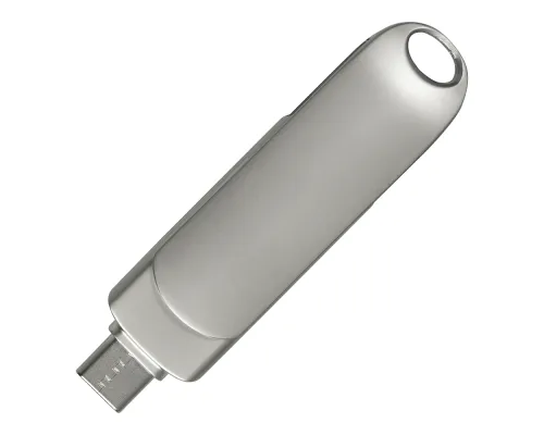 Флеш накопитель USB 3.0 + TYPE C Cupertino, металл, серебристый матовый, 32 GB Флеш накопитель USB 3.0 + TYPE C Cupertino, металл, серебристый матовый, 32 GB
