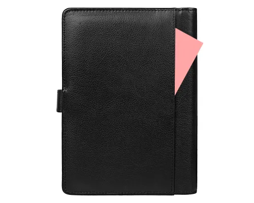 Ежедневник в суперобложке Country Leather Sky A5+ из нат. кожи, черный, недатированный, с магнитным клапаном, в подарочной коробке