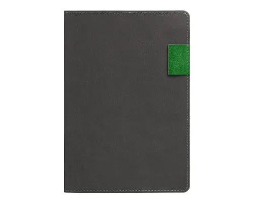 Ежедневник Flexy Freedom Latte А5, серый/зеленый, недатированный, в гибкой обложке