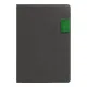 Ежедневник Flexy Freedom Latte А5, серый/зеленый, недатированный, в гибкой обложке