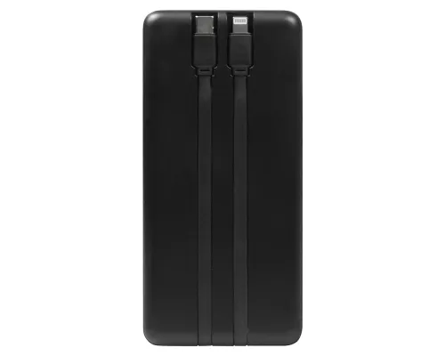 Внешний аккумулятор (powerbank) «Stream 20», 20 000 mAH, с двумя зарядными шнурами,  22,5W (Ватт)  super fast charge, Power Delivery (PD) 25.5W (dfnn), c цифровым дисплеем для контроля заряда, черный