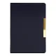 Ежедневник City Moderna Pristine А5, синий с золотистым, недатированный, в твердой обложке с поролоном