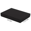 Коробка подарочная, размер 24*17,5*3 см, Solution Superior Delta Fabrique, черная, бежевый ложемент под индивидуальную вырубку