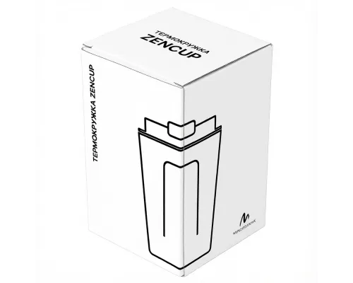 Термокружка Zencup вакуумная, стальная, 380 мл, белая