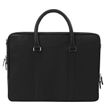 Портфель для ноутбука Vancouver Leather из натуральной кожи, черный